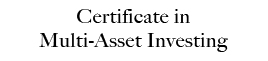 Certificate In Multi-Asset Investment