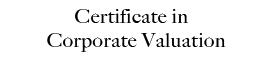 Certificate In Corporate Valuation